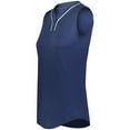 thumbnail image 1 of Augusta Sportswear 6913.301.S Ladies Cutter Plus Sleeveless Jersey, Navy & White - Small, 1 of 1