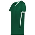 thumbnail image 1 of Augusta Sportswear 6915.438.XL Ladies Cutter Plus V-Neck Jersey, Dark Green & White - Extra Large, 1 of 1