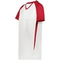 thumbnail image 1 of Augusta Sportswear 6916.235.L Girls Cutter Plus V-Neck Jersey, White & Scarlet - Large, 1 of 1