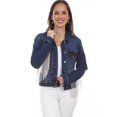 thumbnail image 1 of Ladies Denim Jacket with Rhinestone Fringe - Extra Large, 1 of 1