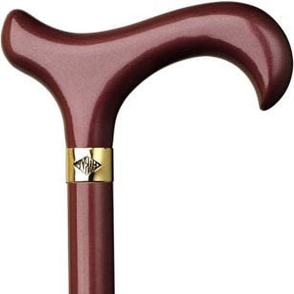 ladies derby cane high gloss metallic raspberry -affordable gift! item #dhar-9781800