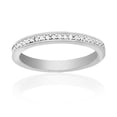 thumbnail image 1 of Ladies Diamond Accent Band Ring in Rhodium Plated Brass, 1 of 4