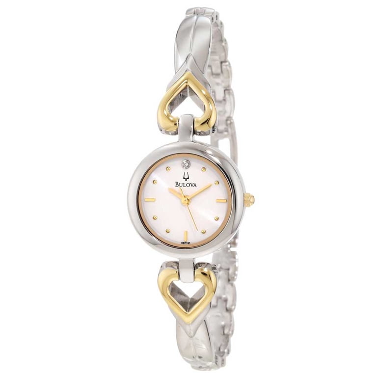 Ladies Diamond Stainless Steel Bangle Bracelet Watch Amazon.com: Bulova Marc Anthony Ladies Modern Diamond Silver  main image 2
