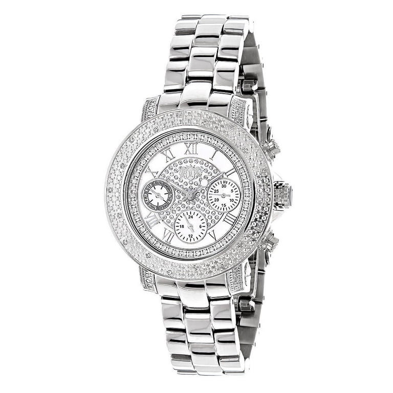 Lady Diamond Watch Quartz Waterproof MOP Dial Luxurman Ladies Diamond Watch 0.30ct Blue MOP 965469 main image 4
