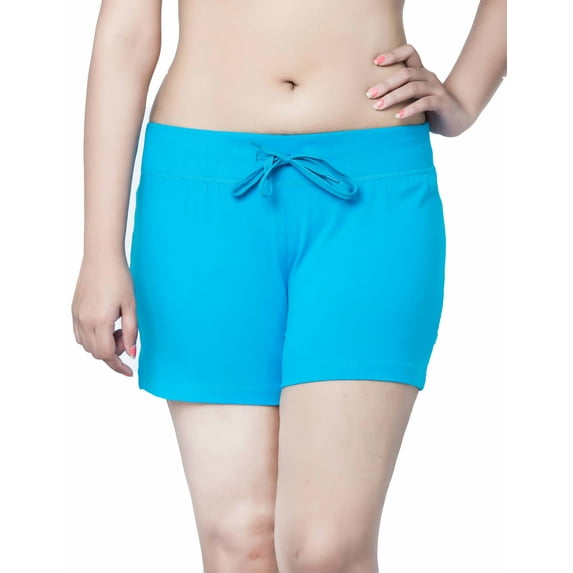 Ladies Drawstring Cotton Lycra Euro Design Casual Sports Bermuda Shorts