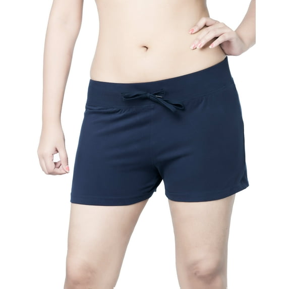 Ladies Drawstring Elastic Waist Cotton Lycra Yoga Beach Sport Shorts Hot Pants