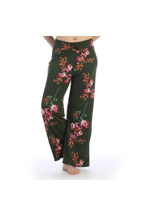 Ladies Drawstring Floral Pants