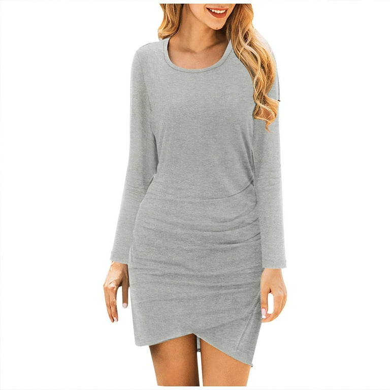 Ladies 2025 ruched dress