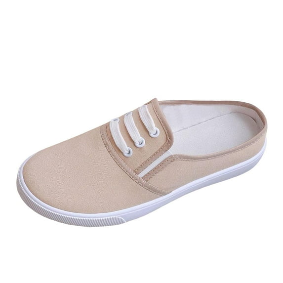 Ladies Dressy Flats Pointed Toe Business Casual Comfortable Shoes Women's Comfortable Breathable Soft Sole Lightweight Casual Canvas Shoes