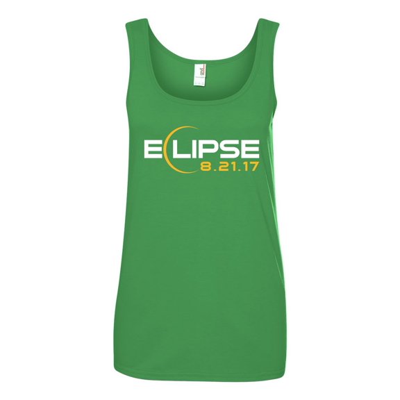 Ladies Eclipse Moon 08.21.17 Funny Sleeveless Tank Tops