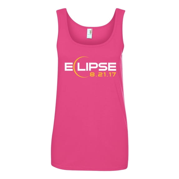 Ladies Eclipse Moon 08.21.17 Funny Sleeveless Tank Tops