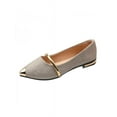 thumbnail image 1 of Ladies Elegant Flat Shoes Low Heel Shallow Pointed Toe Low-bottom Comfort Casual Office Shoes, 1 of 2