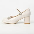 thumbnail image 1 of Ladies' Elegant Mary Jane Pumps, Rhinestone Accent, Chunky Heel, 1 of 14