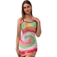 thumbnail image 1 of Ladies Elegant Sling Sleeveless Sexy Dress Tie-Dye, 1 of 6