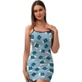 thumbnail image 1 of Ladies Elegant Sling Sleeveless Sexy Dress flowers, 1 of 6
