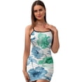 thumbnail image 1 of Ladies Elegant Sling Sleeveless Sexy Dress flowers, 1 of 6