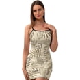 thumbnail image 1 of Ladies Elegant Sling Sleeveless Sexy Dress leaf, 1 of 6
