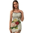 thumbnail image 1 of Ladies Elegant Sling Sleeveless Sexy Dress rose, 1 of 6
