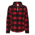 thumbnail image 1 of Ladies' Epic Sherpa 1/4 Zip - RED/ BLK BUFFALO - L, 1 of 4