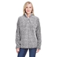 thumbnail image 1 of Ladies' Epic Sherpa Quarter-Zip , 8451 , BLACK HEATHER , Medium, 1 of 1