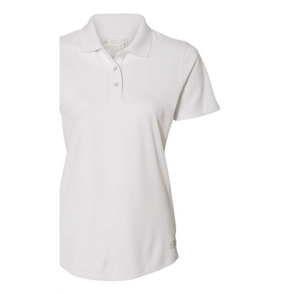 Russell Athletic - Women's Essential Polo - 7EPTUX, L, White