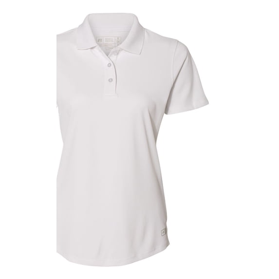 Russell Athletic - Women's Essential Polo - 7EPTUX, XL, White