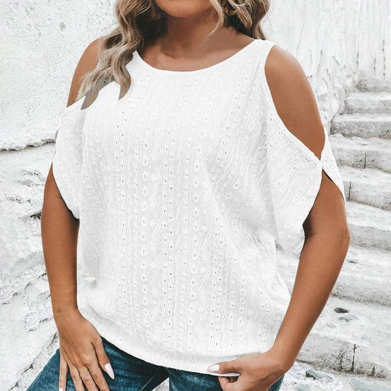 Ladies Evening Tops Smart Casual Tops Lace Tops Tshirts Cold Shoulder Tops Strappy Blouse Evening Tops Tops Tunic Blouse Tops Round Neck Blouses Short Sleeve Pyjamas Walmart