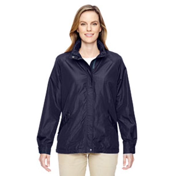 ASH CITY - NORTH END LADIES' EXCURSION TRANSCON LIGHTWEIGHT JACKET WITH PATTERN. 78216, M, NAVY