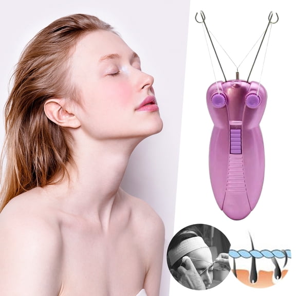 Ladies Facial Hair Remover - Electric Women's Beauty Epilator, Gentle Threading Shaver, Portable Face Grooming Device, with Bonus Headband, Travel Friendly, Gift Idea for Christmas and Birthday1PC*1