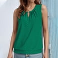 thumbnail image 1 of Ladies Fashion Casual Court Lock Round Neck Sleeveless Vest T Shirt Top 1 Mini Top Strapless Dresses for Women Layering Top Any Day 2 Pk Night Gowns Baggy Tops for Women 2xl Top for Women Long, 1 of 7