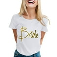 thumbnail image 1 of Ladies Fashion Casual Letter Printed Round Neck Short Sleeved T Shirt Top 7, 1 of 1