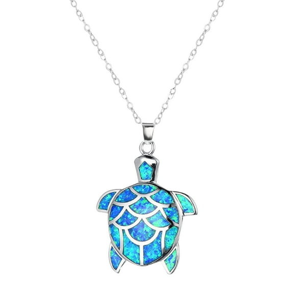 Ladies Fashion Cute Little Turtle Necklace Pendant Necklace Gift Jewelry Mother's Day Birthday Anniversary Gifts for Mom Of The Day