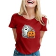 thumbnail image 1 of Ladies Fashion Cute Printed Shoulder T Shirt Top 73215 Womens A Shirts T Shirts Solid Colors Women under Scrub Women Long Sleeve Shirts Short Sleeve Sports Shirts T Shirts Women T Shirts Short Sleeve, 1 of 3