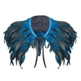 thumbnail image 1 of Ladies Fashion Masquerade Stage Costume Performance Decorative Shawl Blue One Size, 1 of 2