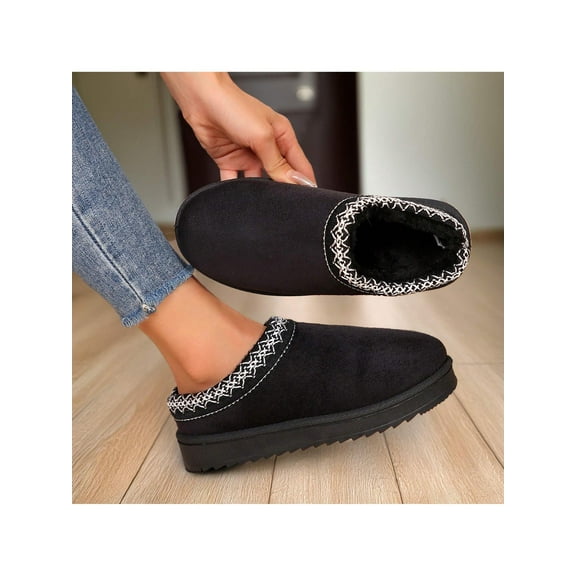 Ladies’ Fashion Platform Snow Boots - Warm Thickened Sole, Anti-Slip Outdoor Winter