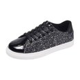 thumbnail image 1 of YLYL Sneakers for Women Glitter Sparkly Lace up Low Top Fashion Casual Walking Tennis Shoes, 1 of 9