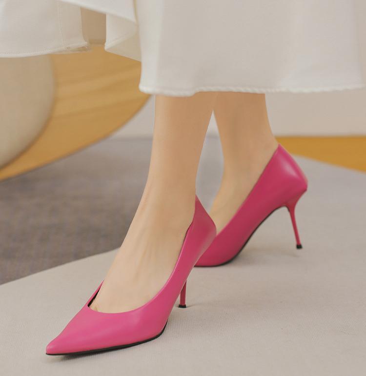 JOEupin Women's Pointed Toe Stiletto Heels — 4 Inch D'Orsay Pumps With Ankle Strap For Weddings, Parties & Office Wear - View #3