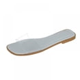 thumbnail image 1 of Ladies Fashion Summer Transparent PVC Flat Bottom Slippers Womens Wild Hard Bottom Slippers (Blue, Shoes Size 36), 1 of 4