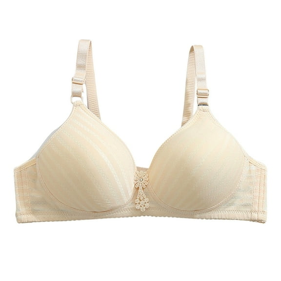 Ladies Fashion Thin Breathable Steel Ring Bra - Sexy Sagging Design, Nylon/Spandex, for All-Day Comfort - 36-42 Sizes