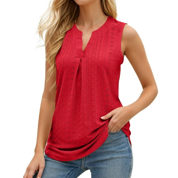 Ladies' Fashionable And Casual Court Lock Fabric V Neck Fitted Vest