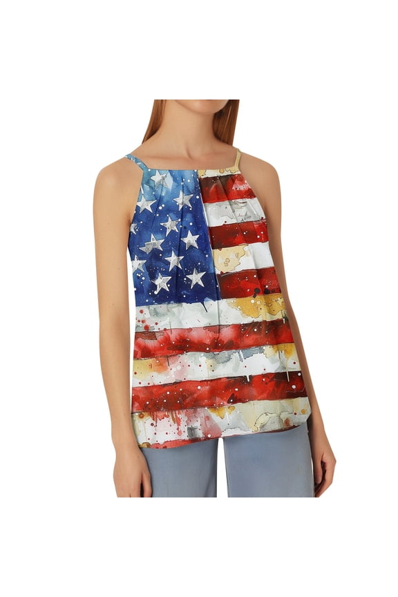 Ladies' Fashionable And Casual Pleated Round Neck Solid Color Top 13