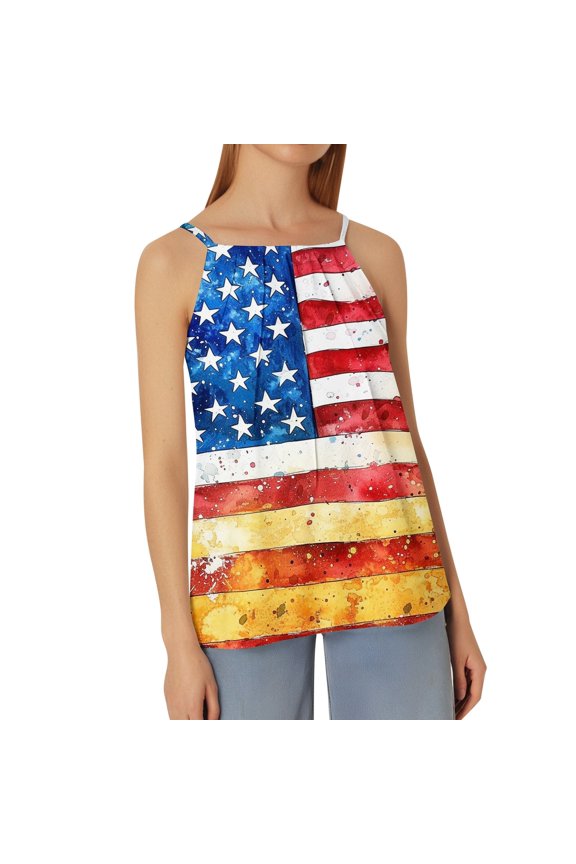 Ladies' Fashionable And Casual Pleated Round Neck Solid Color Top 7