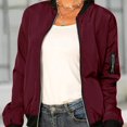 thumbnail image 1 of Ladies' Fashionable Baseball Jacket Casual Zipper Jacket Spring and Summer Thin Coat, 1 of 5