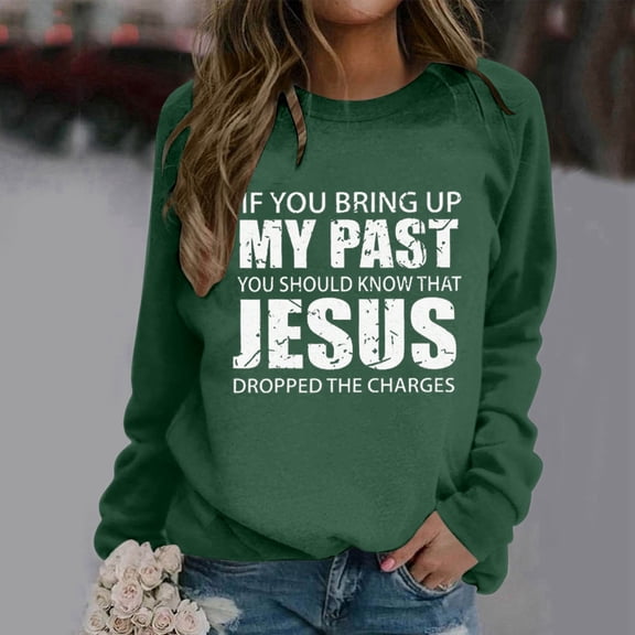 Ladies' Fashionable Casual Autumn And Winter English Letter Printed Trendy Hoodie Round Neck Hoodie Long Sleeved Top Sweatshirt Boy Color Pullover Lined Hoodie Women Distressed Top Women Ladies Hoodie