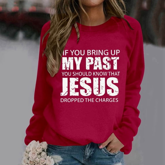 Ladies' Fashionable Casual Autumn And Winter English Letter Printed Trendy Hoodie Round Neck Hoodie Long Sleeved Top Sweatshirt Boy Color Pullover Lined Hoodie Women Distressed Top Women Ladies Hoodie