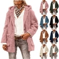 thumbnail image 1 of Ladies' Fashionable Casual Solid Color With Hooded Long Sleeved Coat Outerwear Top, 1 of 7