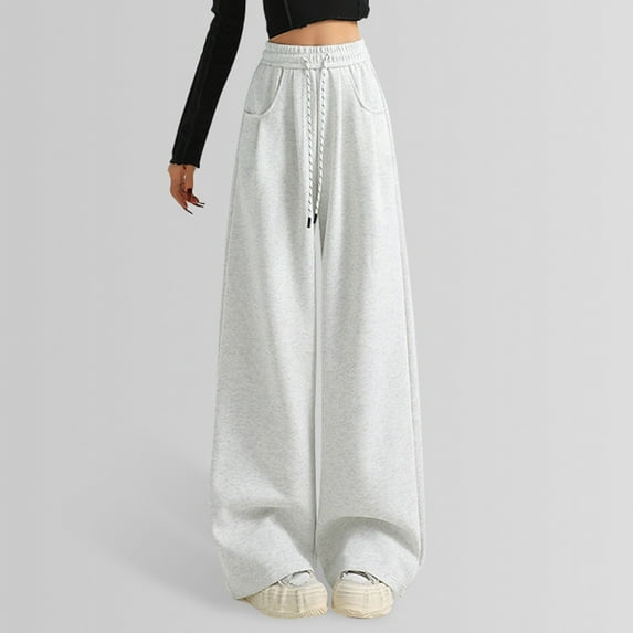 Ladies' Fashionable High Waisted Wide Leg Pants With A Drape And Casual Trousers Ladies Warm up Pants Two Piece Outfits for Women Pants Casual Pant Suits for Women Casual with Sweater Women Casual