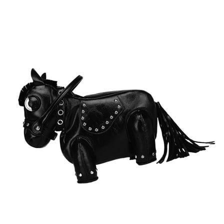 Ladies Fashionable Horse Shaped Crossbody Bag Funny Designs Shoulder Bag PU Handbag Purse