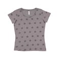 thumbnail image 1 of Ladies' Five Star T-Shirt GRAN HTHR STAR 2XL, 1 of 2