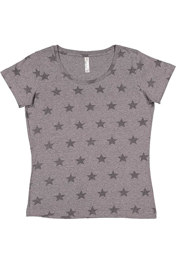 Ladies' Five Star T-Shirt - GRAN HTHR STAR - M